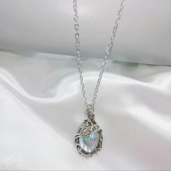 Crystal Ball Pendant Necklace - Picture 2 of 7